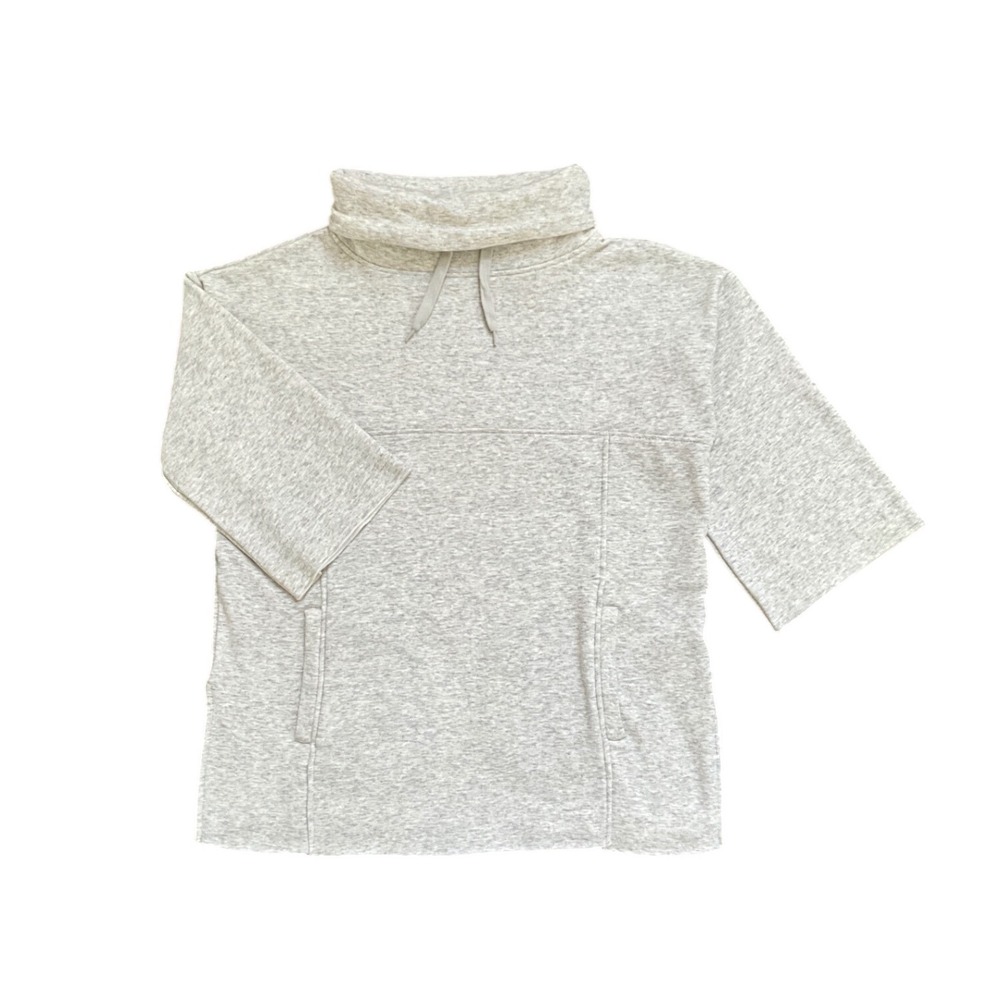 UGG Astrid Funnel Neck Sweatshirt 3/4 Sleeve Womens XS S Gray Lounge Cozy